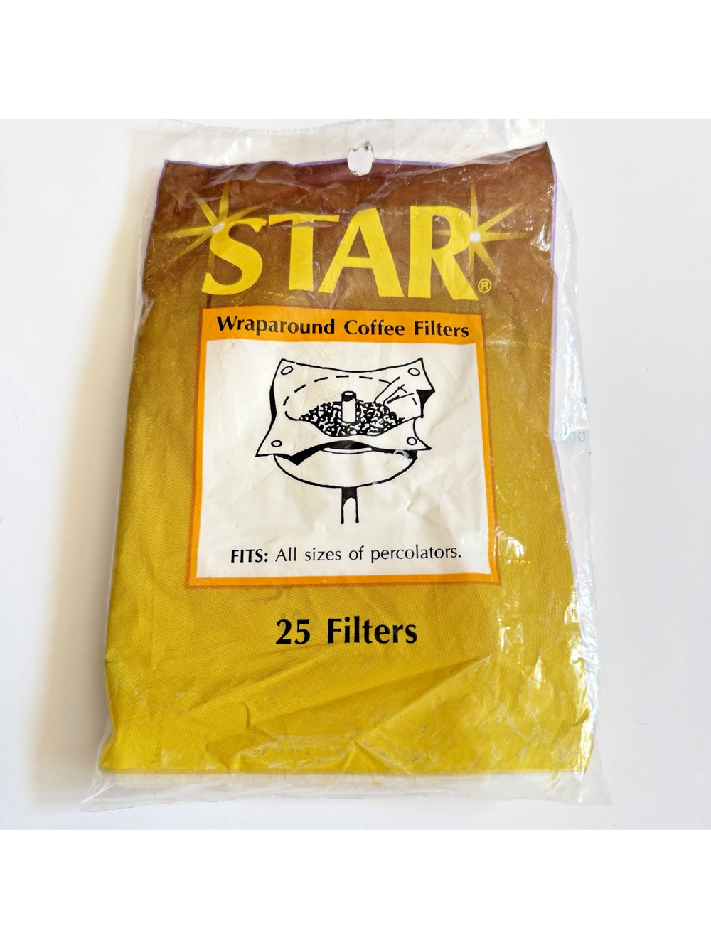 Vintage Star Wraparound Coffee Filters 25 Count Percolator Coffee Maker USA